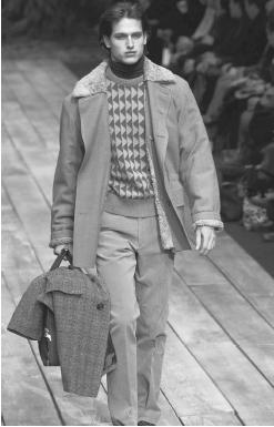 Paul Smith, fall/winter 2001 collection. © AP/Wide World Photos.